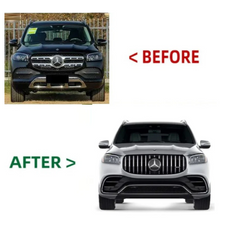 A To Z Compatible With Mercedes Benz Gls W167 X167 (2019-2025) Front Bumper Upgrade Convert To Gls Amg63 Amg Bumper Body Kit Gc X167-001 CC-9723 (Shipping Cost Not Included In Price)