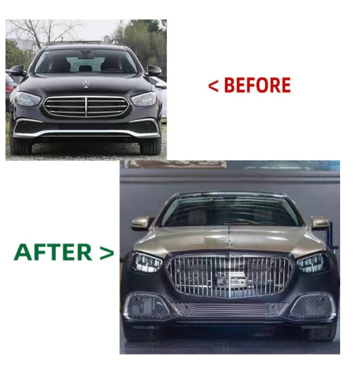 A To Z Compatible With Mercedes Benz S Class W223 (2021-2025) Car Upgrade To Maybach Mhb Bumper Body Kit Front After Lip Diffuser Exhaust Tips Fog Gril Cover Grill CC-8919 (Shipping Cost Not Included In Price)