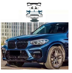 A To Z Compatible With BMW X3 G01 (2018-2021) M Sport Front Bumper Upgrade Convert To M Sport X3m Body Kit Diffuser Exhaust Tip Pipe For M Sport Car G01/08-013 Gc CC-9324 (Shipping Cost Not Included In Price)
