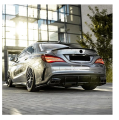 A To Z Compatible With Mercedes Benz Cla Class W117 C117 X117 (2013-2019) Front Rear Bumper Side Skirt Diffuser Exhaust Tip Upgrade Convert To Amg Amga45 Bumper Body Kit W117-010 CC-9559 (Shipping Cost Not Included In Price)