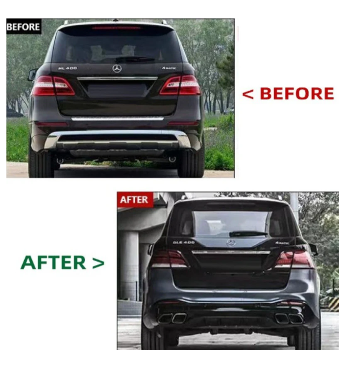 A To Z Compatible With Mercedes Benz Gle W166 (2016-2019) Front Rear Bumper Upgrade Convert To Amg Gle63 Amg Bumper Body Kit Set W166-008 Gc CC-9621 (Shipping Cost Not Included In Price)