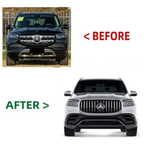 A To Z Compatible With Mercedes Benz Gls W167 X167 (2019-2025) Front Rear Bumper Upgrade Convert To Gls Amg63 Amg Bumper Body Kit Diffuser Exhaust Pipe Tip Wheel Arch Gc X167-011 CC-9732 (Shipping Cost Not Included In Price)