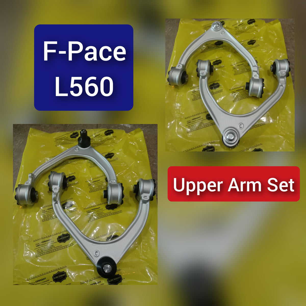 Front Upper Control Arm (Set Of 2) Left T4A1069  & Right T4A1010 Compatible with JAGUAR F-PACE (X761) & LAND ROVER RANGE ROVER VELAR (L560)