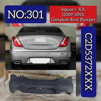 Complete Rear Bumper C2D5372XXX Compatible With Jaguar XJL (2009-2015) Tag No.301