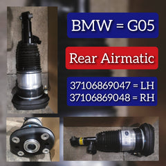 Rear Left Air Suspension  Shock Absorber Strut 37106869047 Compatible With BMW X5 G05 & X6 G06 & X7 G07