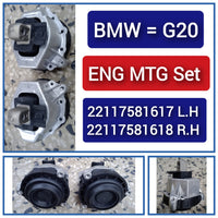 Engine Motor Mount Set Left 22117581617 & Right 22117581618 Compatible With BMW 3 Series G20, G80, G28 & Z4 Roadster G29