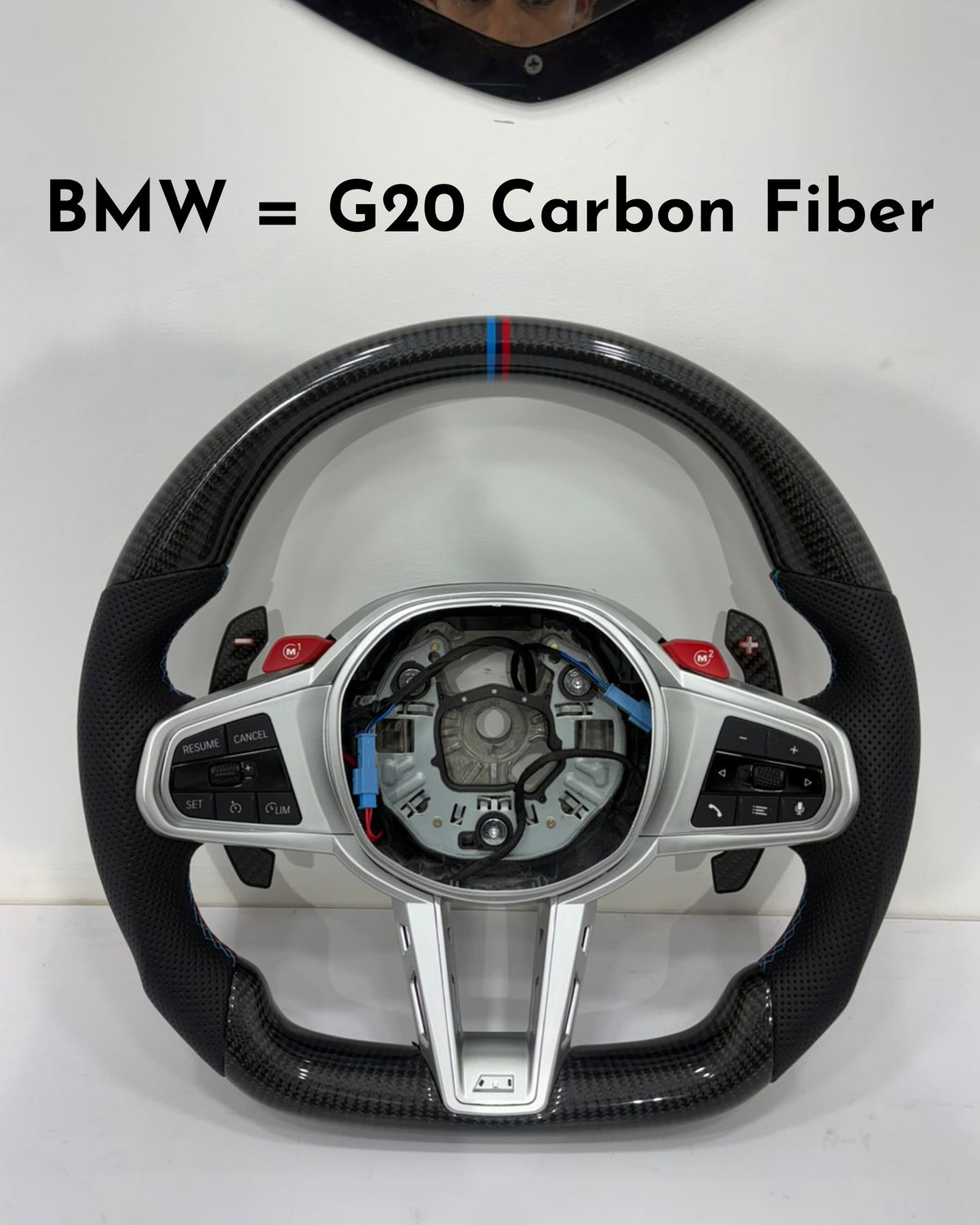 Carbon Steering Wheel (With Airbag) Compatible With BMW G20