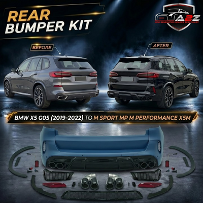 Rear Bumper Body Kit Compatible With BMW X5 G05 (2019-2022)  Upgrade To M Sport Mp M Performance X5m (Shipping Cost Not Included In Price)