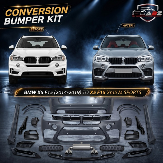 A To Z Compatible With BMW X5 F15 (2014-2019) Το X5 F15 Xm5 M Sports Upgrade Facelift Body Kit Body Kit Bumper CC-5358 (Shipping Cost Not Included In Price)