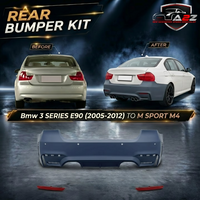 Rear Bumper Body Kit Compatible With Bmw 3 Series E90 (2005-2012)  Upgrade To M Sport M4 (Shipping Cost Not Included In Price)