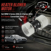 AC Heater Blower Motor 64116933910 6933910 Compatible with BMW 5 Series  (E60) & 6 Series (E63) & 6 Series Convertible (E64) Tag-BM-06