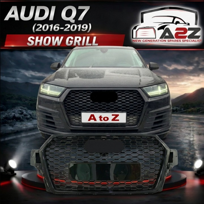 RSQ7 Full Black Honeycomb Show Grill Compatible With Audi Q7(2016-2019) Tag No.167