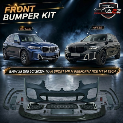 Front Bumper Body Kit Compatible with BMW X5 G05 LCI 2023 To M Sport Mp M Performance Mt M Tech Upgrade |  (Shipping Cost Not Included In Price)