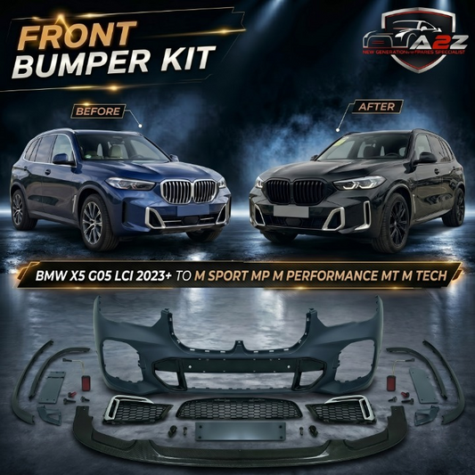 A To Z Compatible With BMW X5 G05 Lci 2023+ Front Bumper Upgrade Convert To M Sport Mp M Performance Mt M Tech Body Kit Wheel Arch G05/g18-006 Gc CC-9344 (Shipping Cost Not Included In Price)