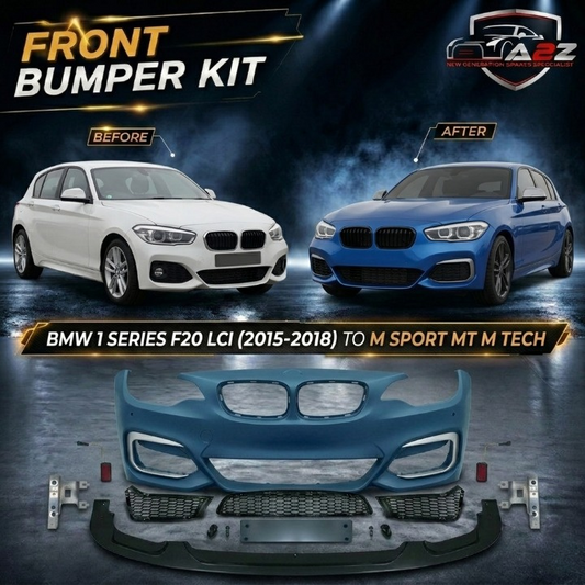 A To Z Compatible With Bmw 1 Series F20 Lci (2015-2018) Front Bumper Upgrade Convert To M Sport Mt M Tech Bodykit Bumper F20-005 Gc CC-9116 (Shipping Cost Not Included In Price)
