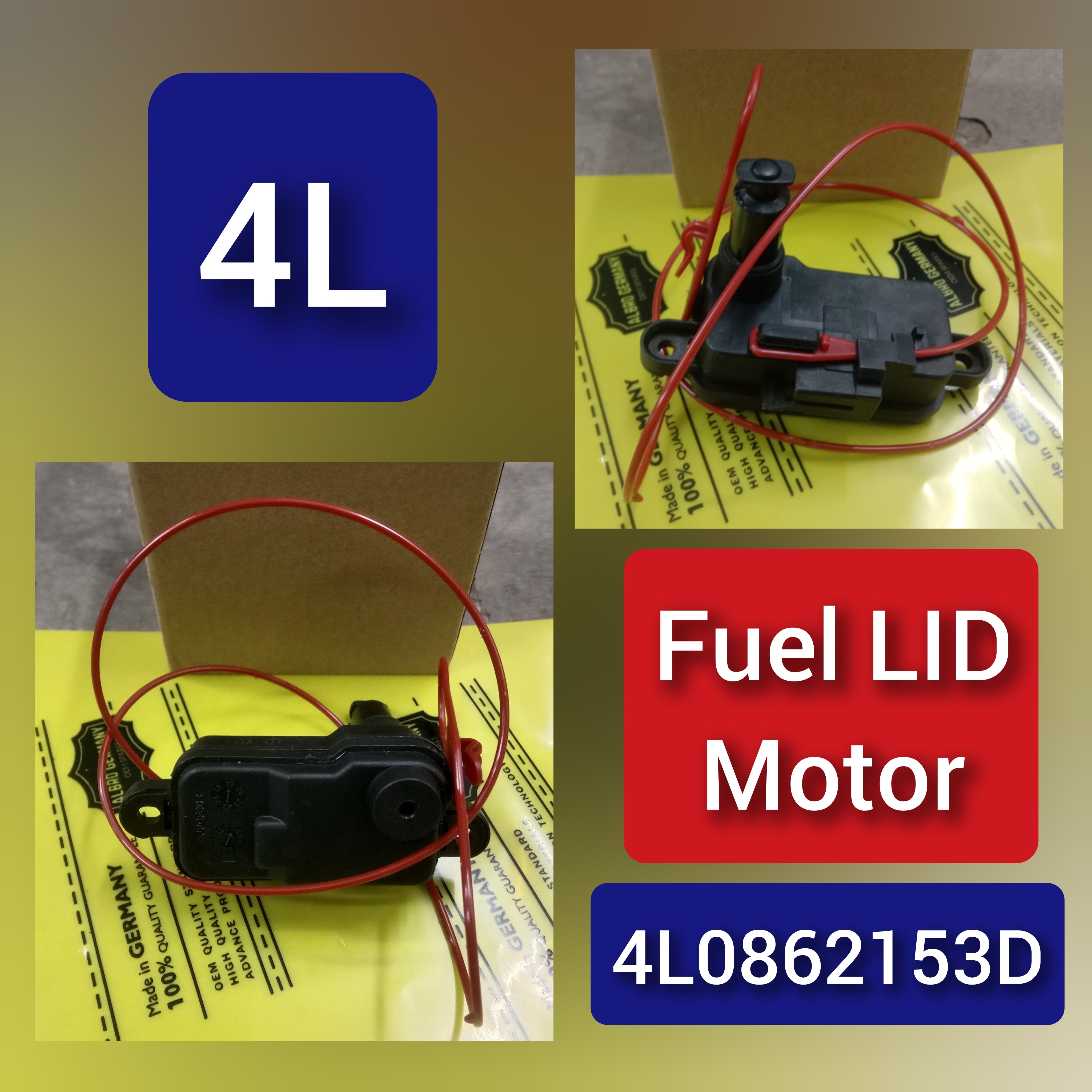 Fuel Door Lock Flap Actuator 4L0862153D Compatible With 4L-AUDI A3 A4 A5 A6 A8 Q3 Q7