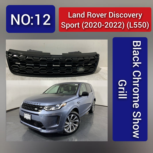 Black Chrome Show Grill Compatible With Land Rover Discovery Sport L550 (2020-22)Tag 12