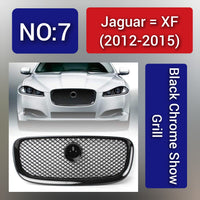 Black Chrome Show Grill  Compatible With Jaguar XF (2012-15)