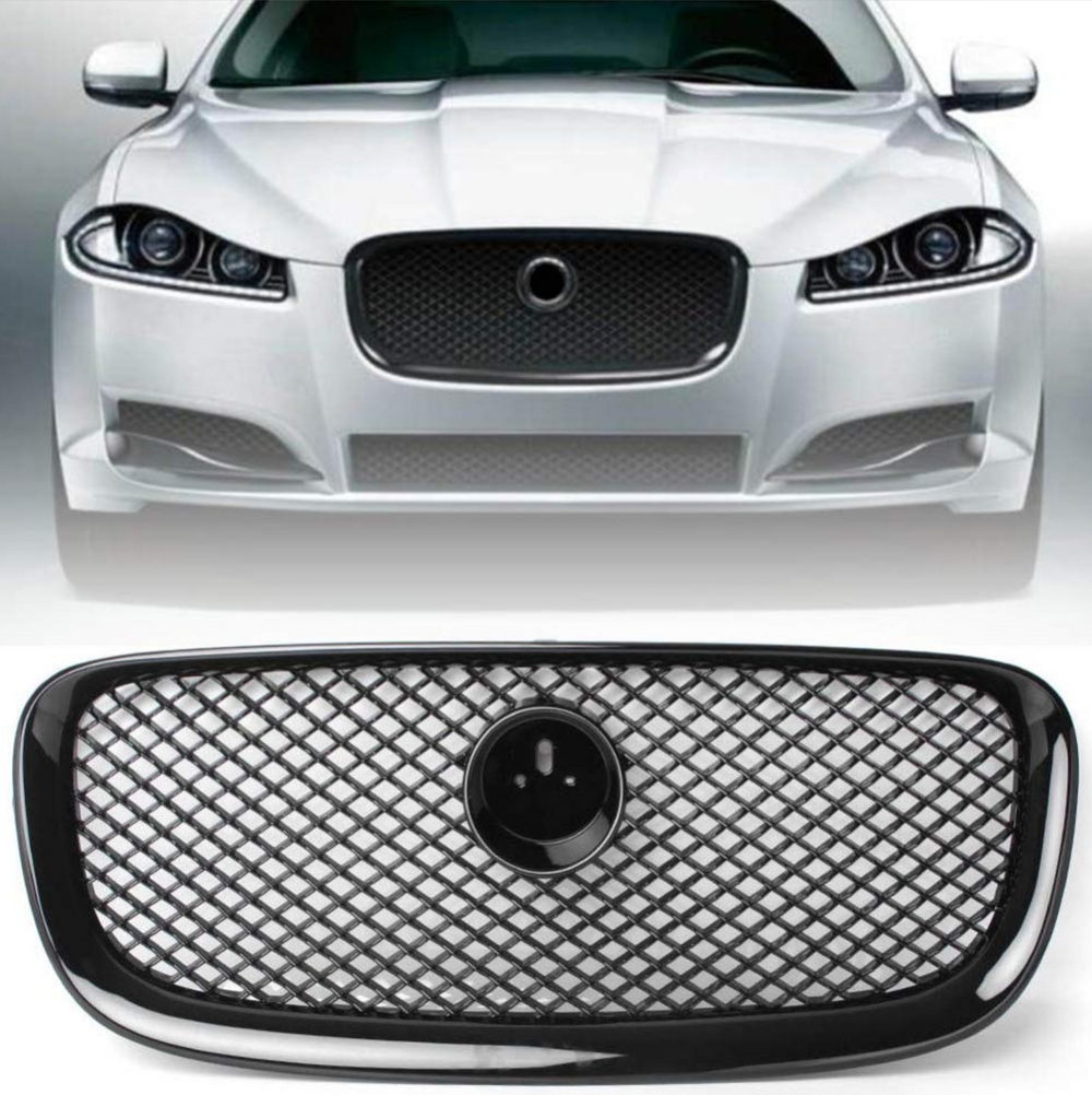 Black Chrome Show Grill  Compatible With Jaguar XF (2012-15)