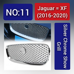 Jaguar XF (2016-20) Silver Chrome Show Grill