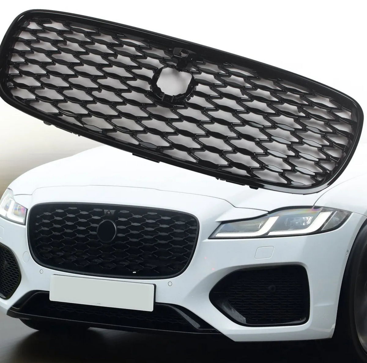 Black Chrome Show Grill Compatible With Jaguar XF (2021-23)