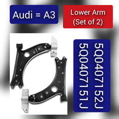 Front Lower Control Arm (Set Of 2) Left 5Q0407151J  & Right 5Q0407152J  Compatible with AUDI A3 Convertible (8V7, 8VE) | A3 / S3