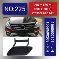 Washer Cap Set Left 1668600208 & Right 1668600108 Compatible With Mercedes Benz 166 ML (2011-2015) Tag 225