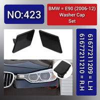 Washer Cap Left 61677211209 & Right 61677211210 Compatible With BMW E90 (2006-12) Tag 423