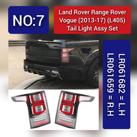 Tail Light Rear Lamp Left LR034237 LR061682 LR055106 & Right LR034235 LR061659 LR055103 Compatible With LAND ROVER RANGE ROVER IV (L405) Tag-TLR-07