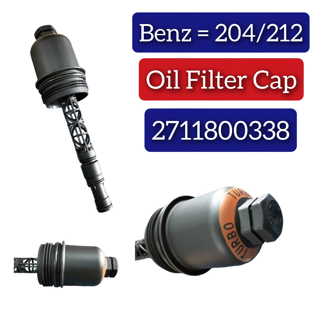 Oil Filter Housing Cap 2711800338 A2711800338 Compatible With MERCEDES-BENZ C-CLASS (W204) & E-CLASS (W212)