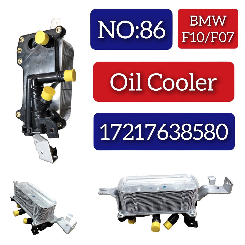 Oil Cooler 17217638580 7601951 17217601951 7638580 For BMW 5 Series F10 Tag-O-86