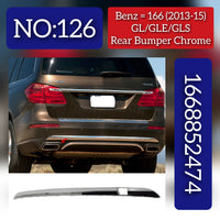 Rear Bumper Chrome 1668852474 Compatible With MERCEDES-BENZ GL-CLASS W166 & GLE W166 & GLS W166 2013-2015 Tag No.126