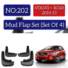 Volvo XC60 2010-13 Mud Flap Set (Set of 4) Tag 202