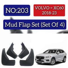 Volvo XC60 2018-23 Mud Flap Set (Set of 4) Tag 203