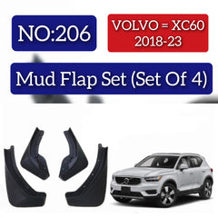 Volvo XC60 2018-23 Mud Flap Set (Set of 4) Tag 206
