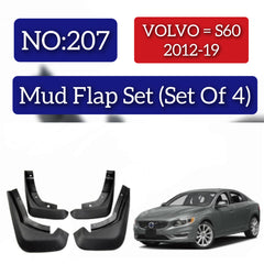 Volvo S60 2012-19 Mud Flap Set (Set of 4) Tag 207