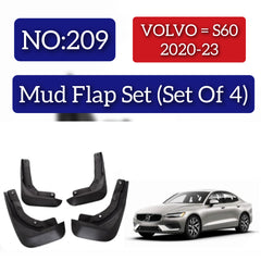 Volvo S60 2020-23 Mud Flap Set (Set of 4) Tag 209