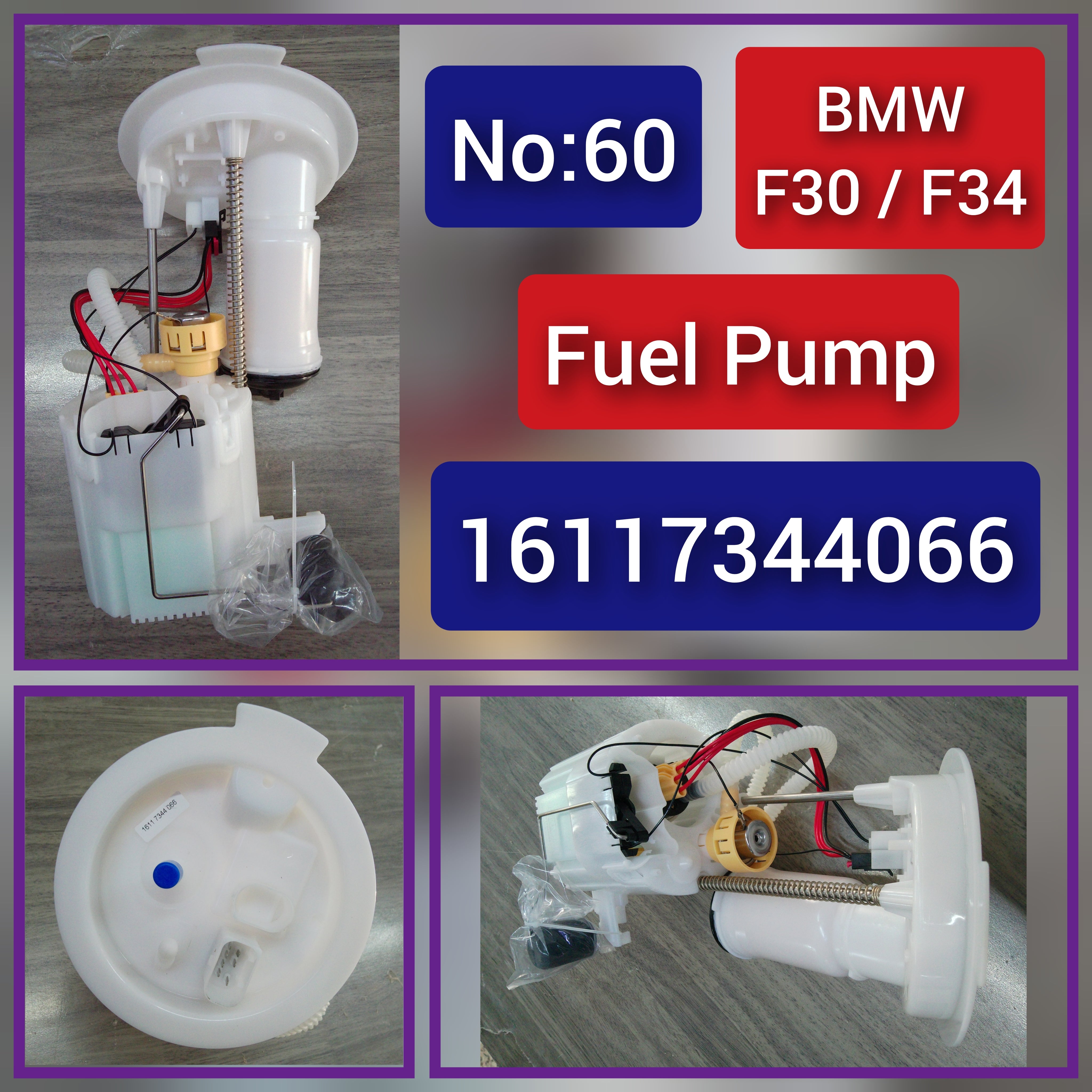16117344066 Fuel Pump For BMW 3  Series F30 Tag-F-60