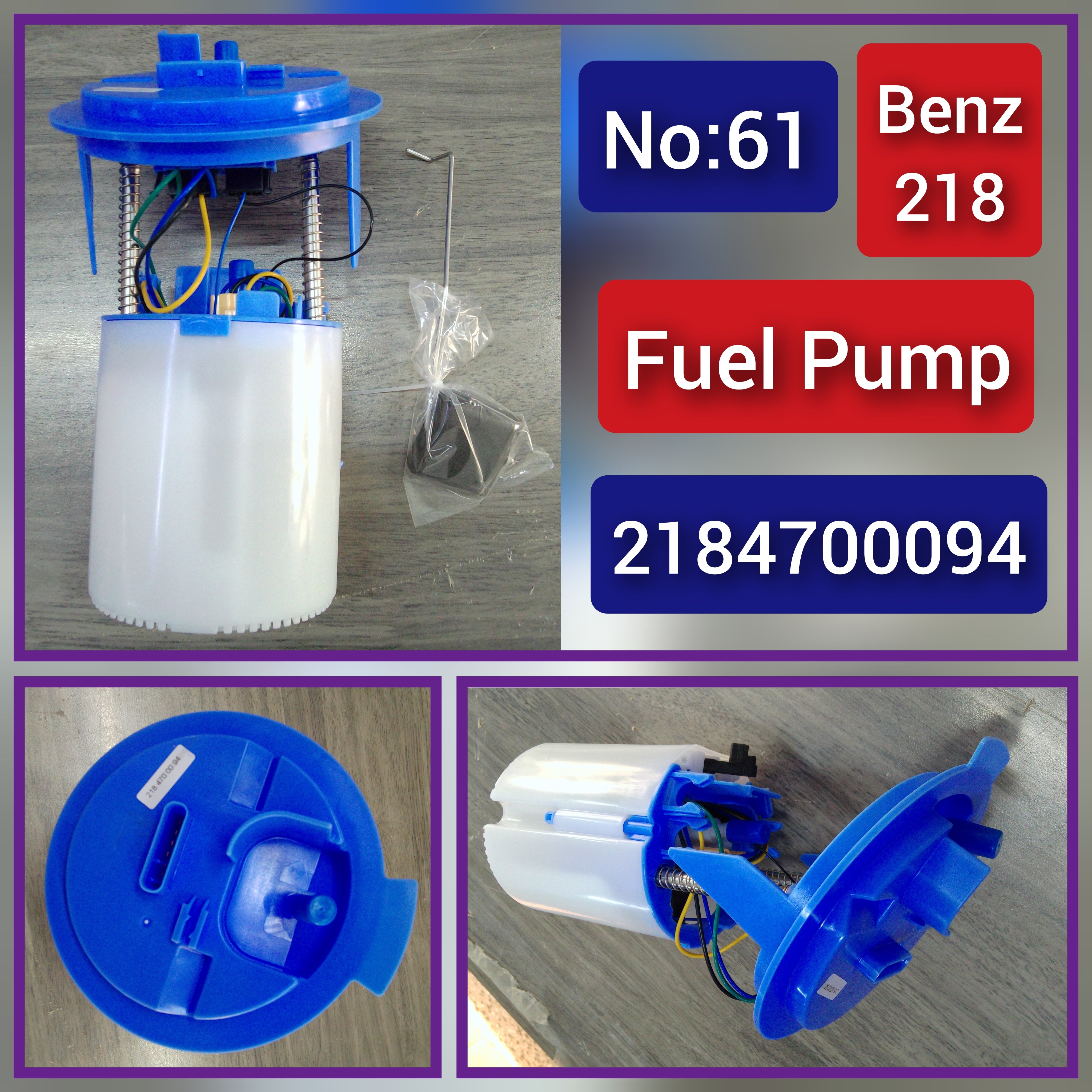 2184700094 Fuel Pump For MERCEDES-BENZ CLS C218 Tag-F-61
