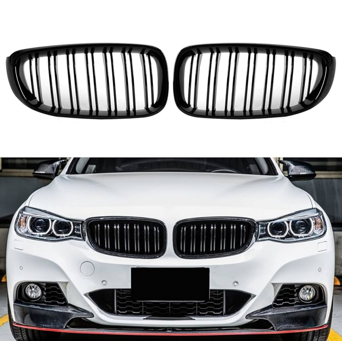 Kidney Grill Left & Right 51137294807 & 51137294808 Compatible With  BMW 3 Series F34 GT (2013-2016) Tag 96