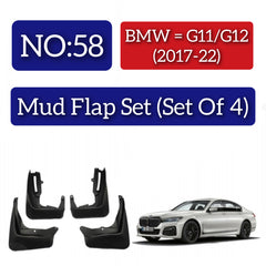 BMW G11/G12 (2017-22) Mud Flap Set (Set of 4) Tag 58