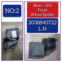 Front Left Fender Liner 2038840722  Compatible With MERCEDES-BENZ C-CLASS W203 Tag-FEM-02