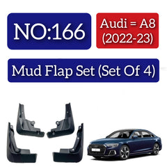 Audi A8 (2022-23) Mud Flap Set (Set of 4) Tag 166