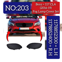 Fog Lamp Cover Left 1178852300 & Right 1178852400 Compatible With MERCEDES-BENZ CLA 117 2013-2016 Tag-FC-203