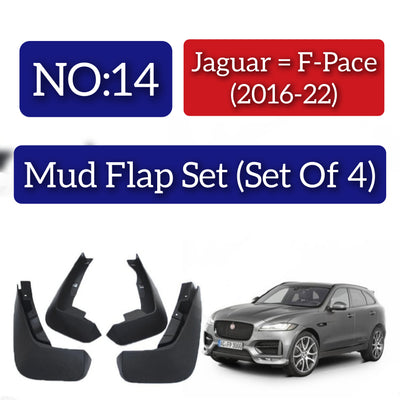 Jaguar = F-Pace (2016-22) Mud Flap Set (Set of 4) Tag 14