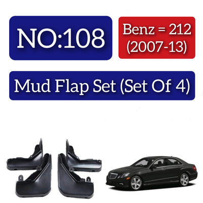 Mercedes Benz 212 (2007-13) Mud Flap Set (Set of 4) Tag 108