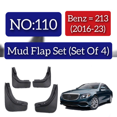 Mercedes Benz 213 (2016-23) Mud Flap Set (Set of 4) Tag 110