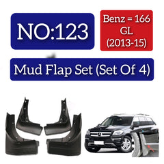 Mercedes Benz 166 GL (2013-15) Mud Flap Set (Set of 4) Tag 123