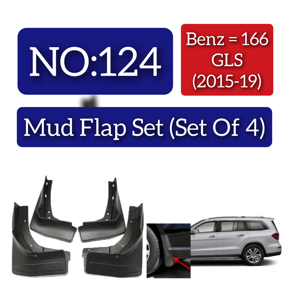 Mercedes Benz 166 GL (2015-19) Mud Flap Set (Set of 4) Tag 124