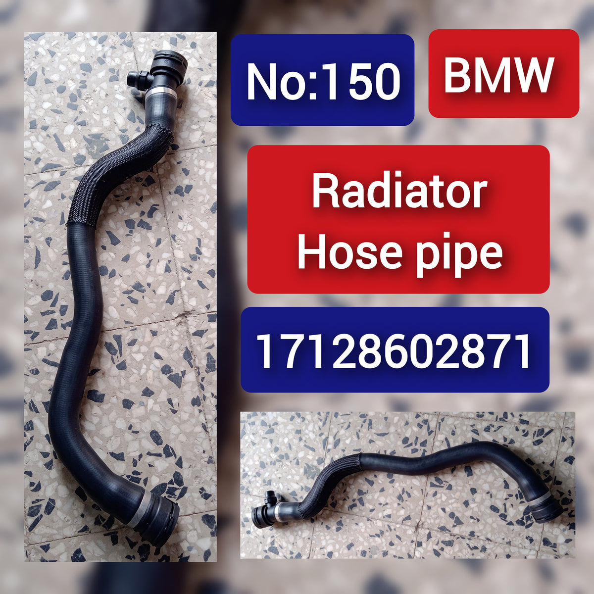 Radiator Hose Pipe 17128602871 Compatible With BMW G11 G30 G38 Tag-H-150